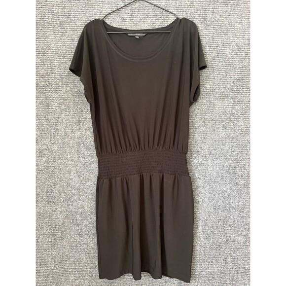 WHBM Dress Solid Black Size Small Travel Stretch Short Pockets Business Casual - Picture 1 of 7